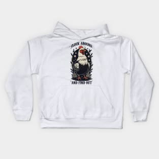 Cluck Around and Find Out Kids Hoodie